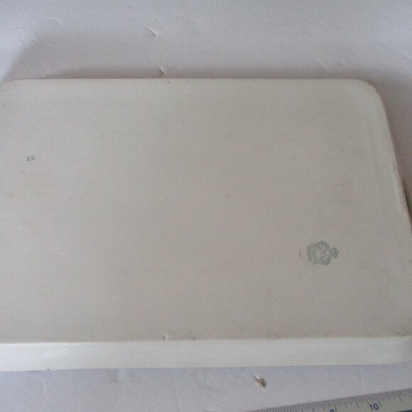 Vintage Porcelain Vanity Tray, Hand painted gold filligree work. - Picture 6 of 7